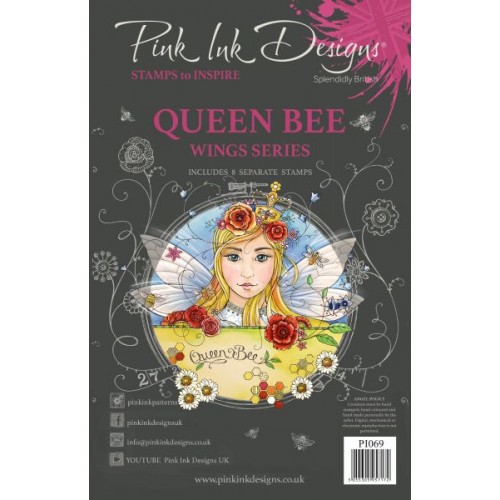 Queen Bee - Pink Ink Designs Clear Stamp Set PI069